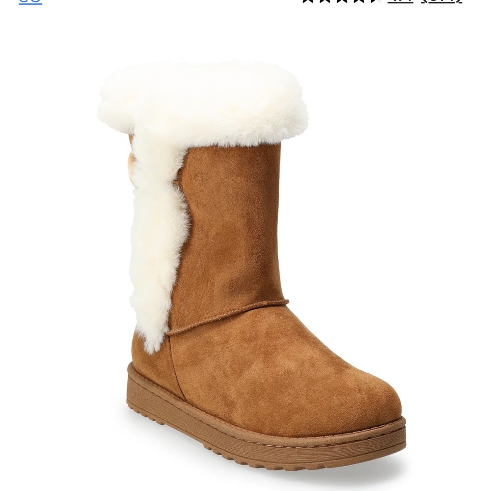 NWT SO Abigail Fur Lined Boots